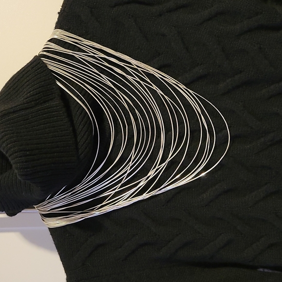 2/40 jewellry. Silver plated multi strand necklace - Picture 2 of 5